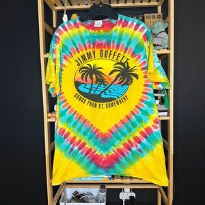 Jimmy Buffett Songs from St Somewhere tie dye tour t shirt size large